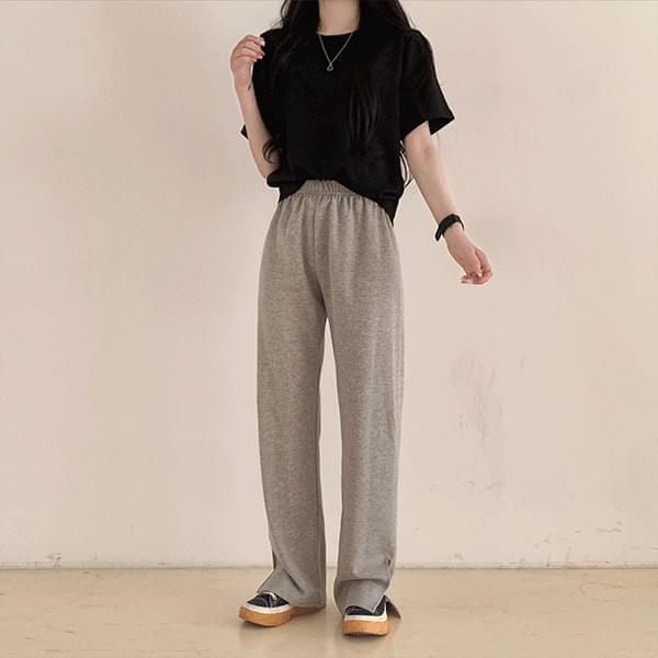 slit flat pants (Ships Today)