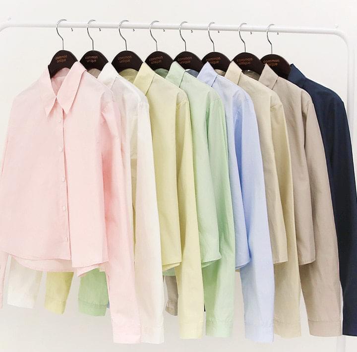Extended Sleeve Crop Shirt WITH CELEBRITY _ JUN HYO SEONG (Ships Today)