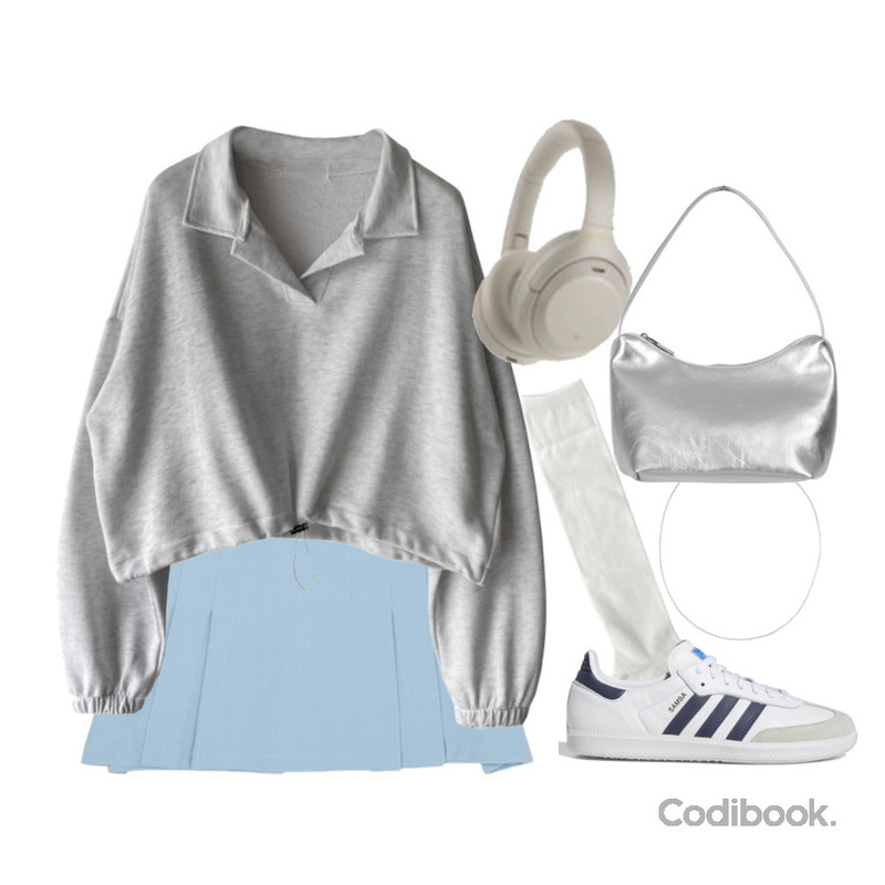 binary01 심플 시엔 토트백,kim9hope open collar string MTM,porterna 제인 티니 네크리스등을 매치한 코디