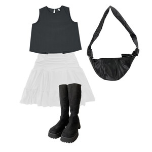 Black&white,Fashion,Unique,Cute,여름코디,데일리룩,오오티디,20대코디 코디