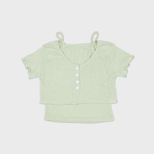 Happy cropped cardigan set (Ships Today)