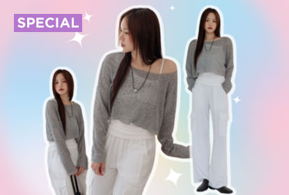 【9套重複穿搭】清涼透膚針織衫🍃