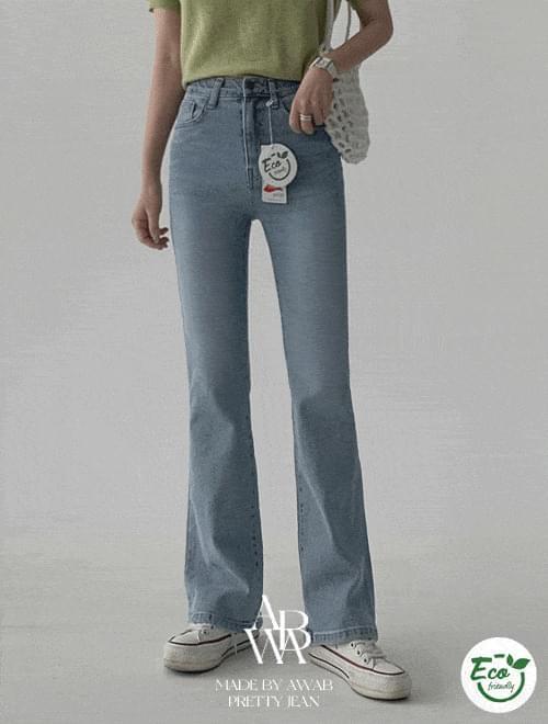 Eco Slim Long Flared Pants - Secret Banding/1color/4size (Ships Today)