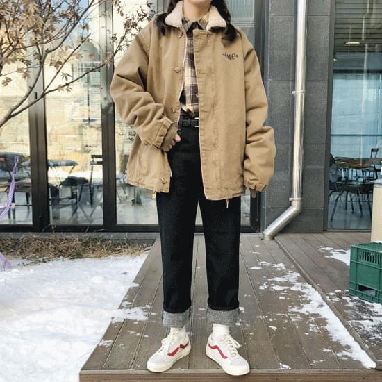 Vision Mink Collar Jacket JK Fleece Lined High Quality