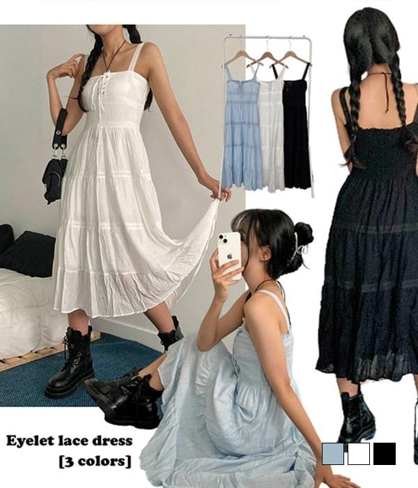 Vacation Day, Vintage Corset Lace Cancan Frill Bustier Sleeveless Long Dress