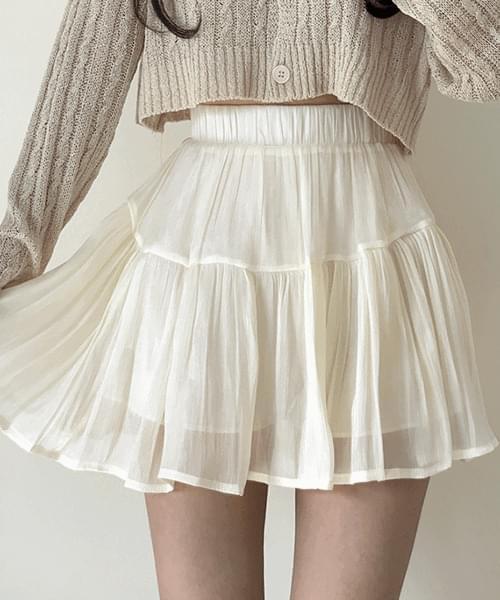 Uil frill cancan pleated skirt (Ships Today)