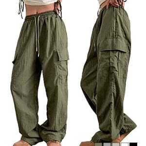 Fall in love with the color, Bass Rock Cargo Pocket 2-Way String Wide Pants