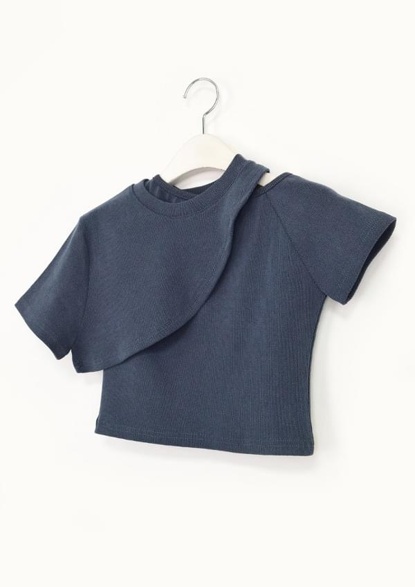 Domino Set Crop Tee