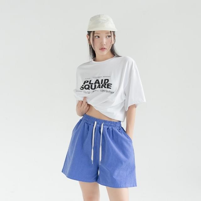 Big Size 55-99 Phke Lettering Overfit Summer Short Sleeve Tee