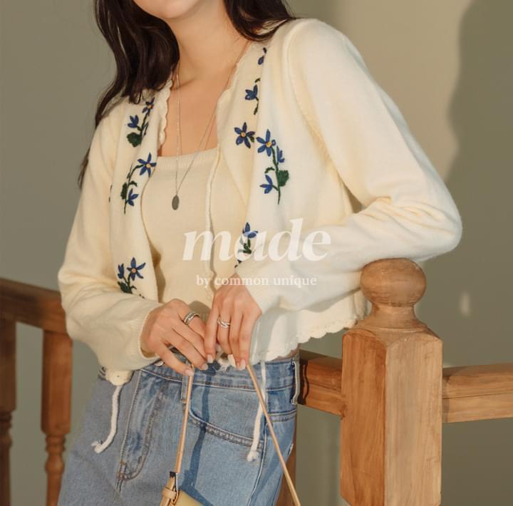 Floral Cardigan Crop Top Set With Celeb_Lisa(BlackPink), Han Jimin (Ships Today)