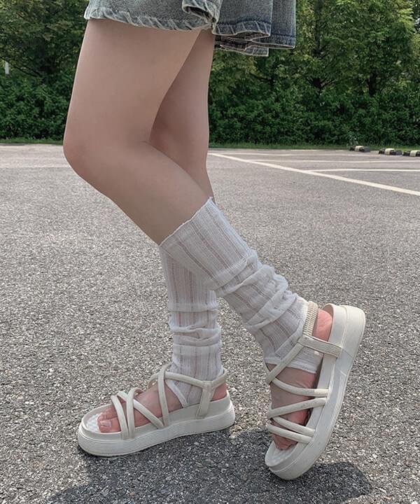 Shinju Linen Summer Baltosh Leg Warmer
