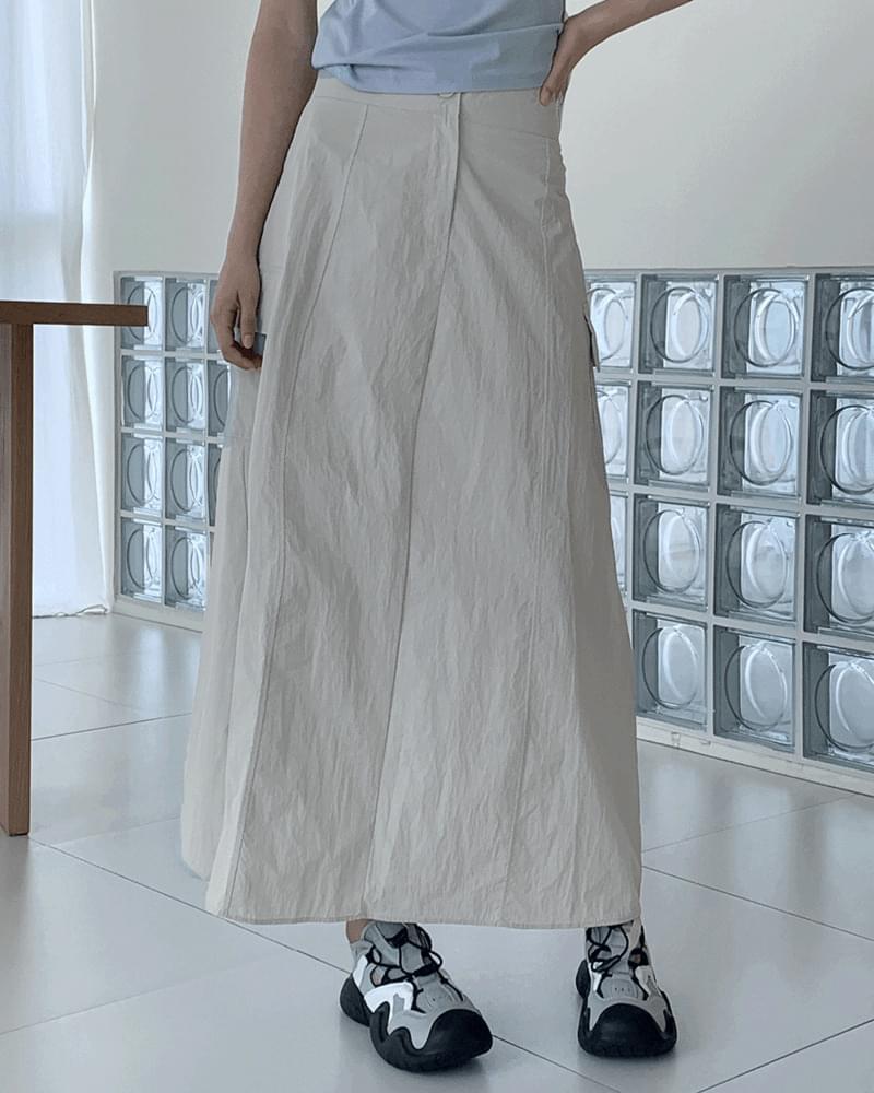 Bring Baslock Nylon Back Banding Cargo Long Skirt