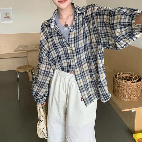 Ruichi Balloon Pit Check Shirt - nb28076