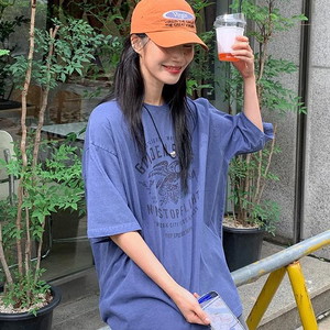 파올 피그먼트 오버핏 반팔 티셔츠