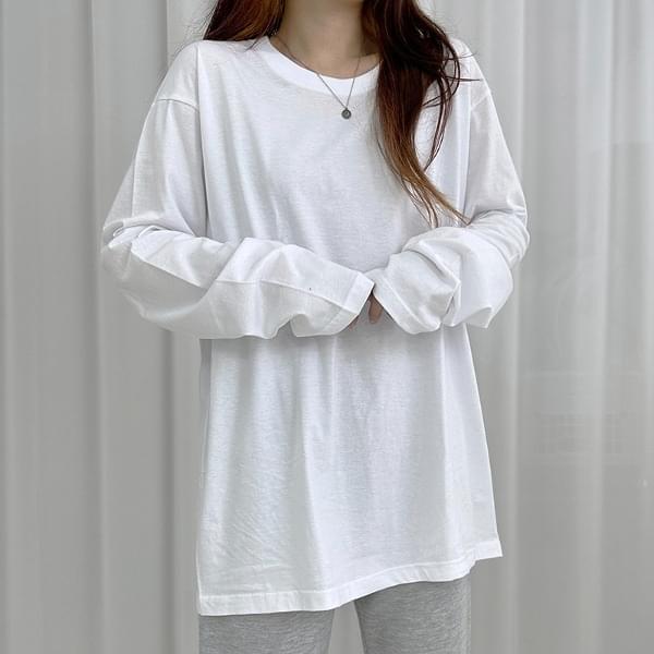6단 무지 긴팔티