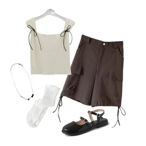 項鍊,上學ootd,夏天穿搭 코디