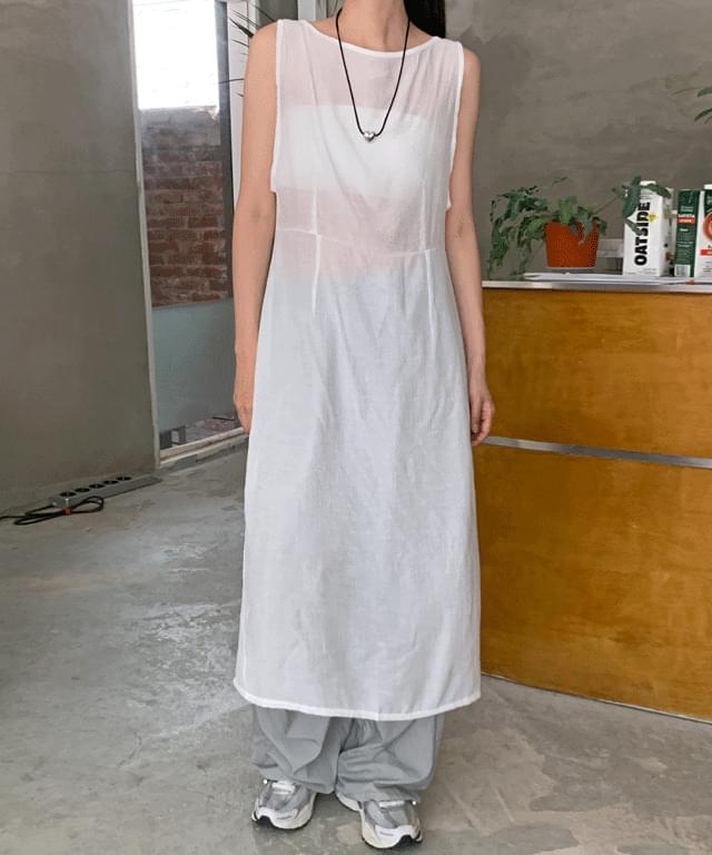 Gion Yoru Sleeveless Long Dress - 2 color