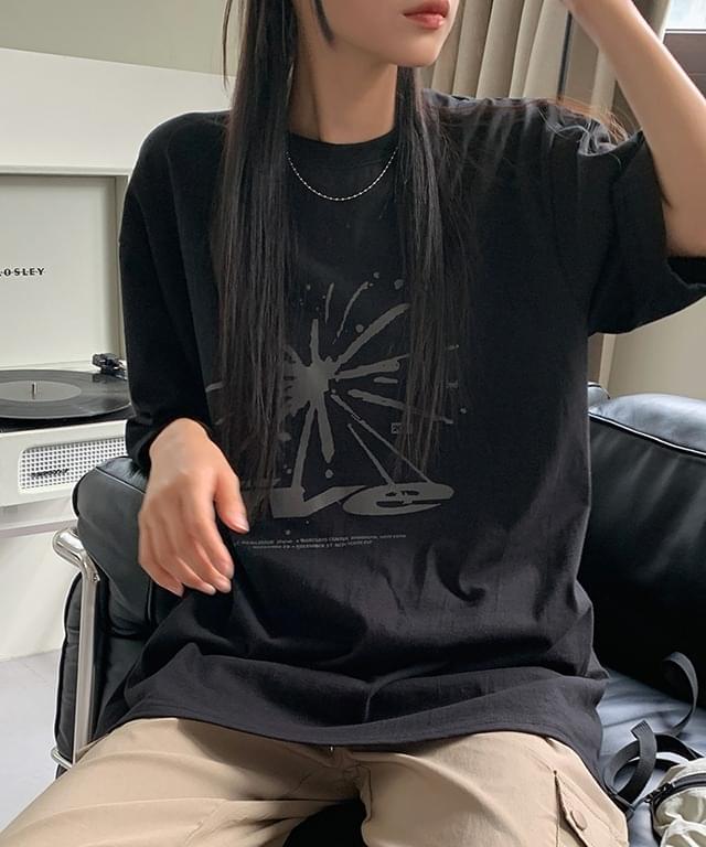 Lecwar Overfit Graphic Short Sleeve T-shirt - 3 color