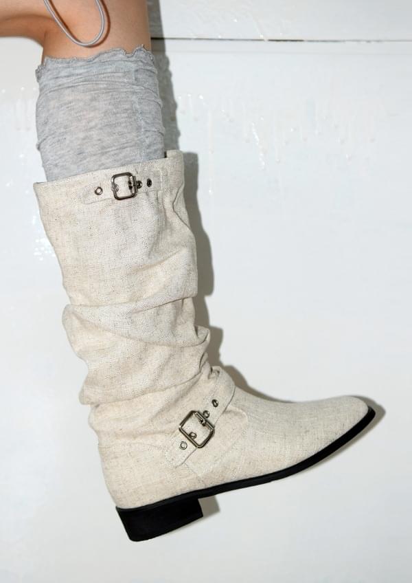 linen fine boots