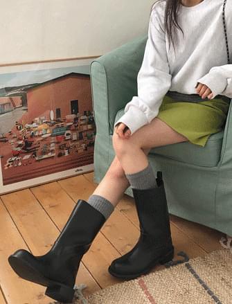 랜디드 레더미들부츠