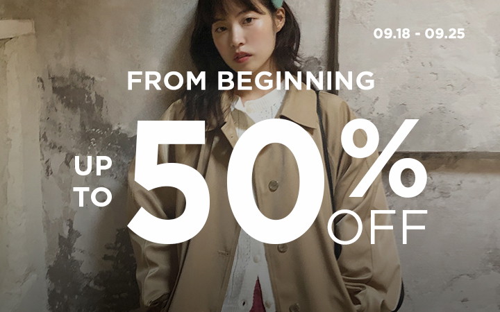 From Beginning UP TO 50% OFF