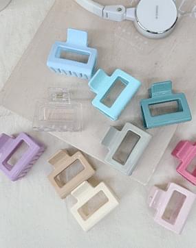 Mini square hair clip pin