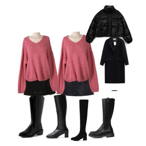 스커트,니트,집업&점퍼 코디