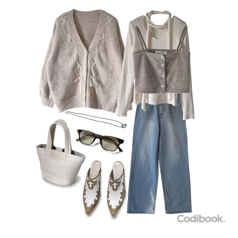 kim9hope 52 vintage fade jeans,kim9hope clear daily glasses,kim9hope silver heart or flower necklace등을 매치한 코디