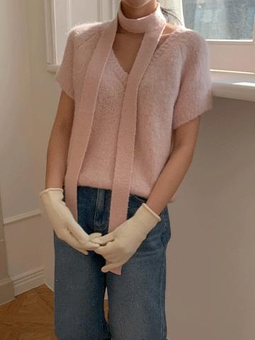 Owen muffler set half Knitwear