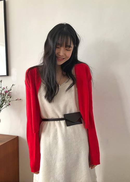 Week V-Neck wool cardigan