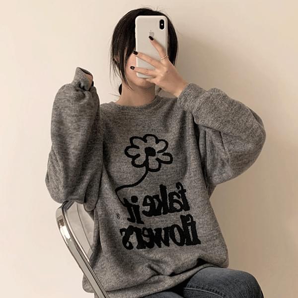 Flower Loose-fit Sweatshirt