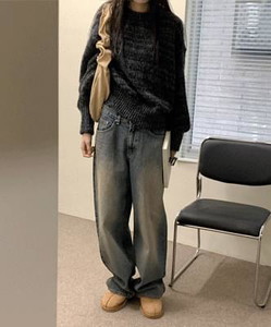 Phoebe wide denim pants