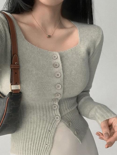 Volume Square Slim Knitwear -3color