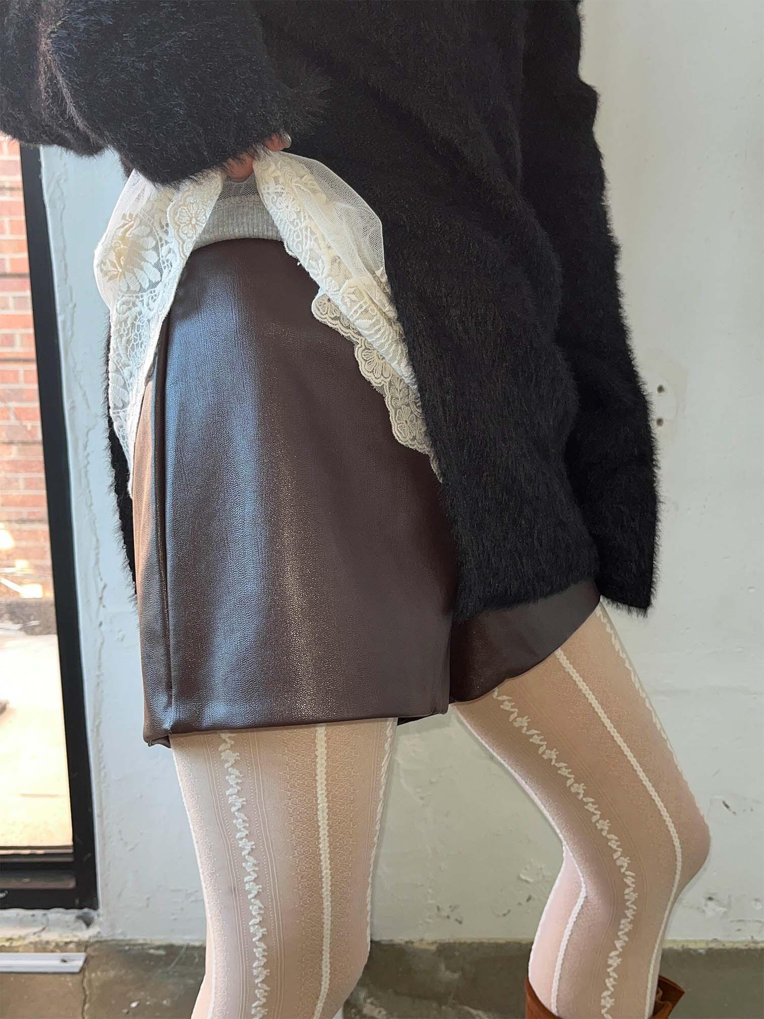 Kant leather shorts (Ships Today)