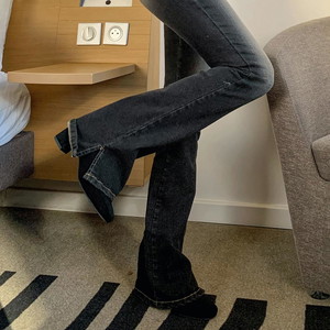 Spandex Good Suede Leather Ankle Boots Side Zipper Socks Boots Black Ivory Red Brown 6CM