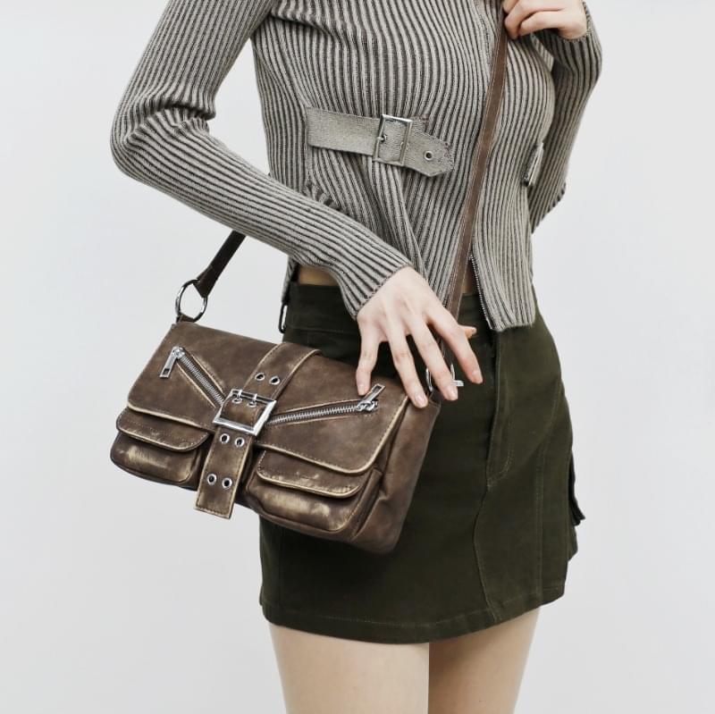 bohi brushed buckle bag