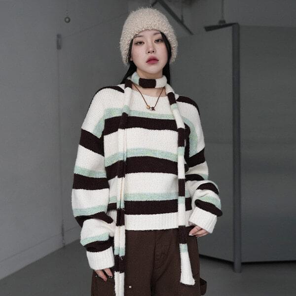 Mui Wool Stripe Knitwear