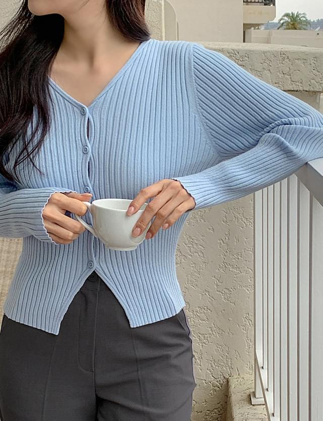 Beaton Ribbed Knitwear Cardigan 73734