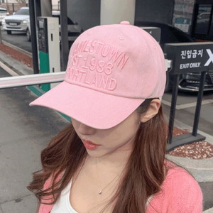 Vintage lettering logo daily couple hat English embroidery unisex pigment cap hat ball cap 5 colors
