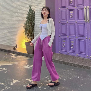 Training wide pants to wear every day Jogger pants Track pants Long short High waist banding training pants