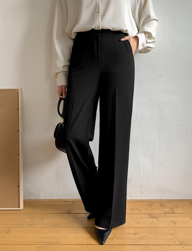 Pillay banding Spandex wide pants 73709
