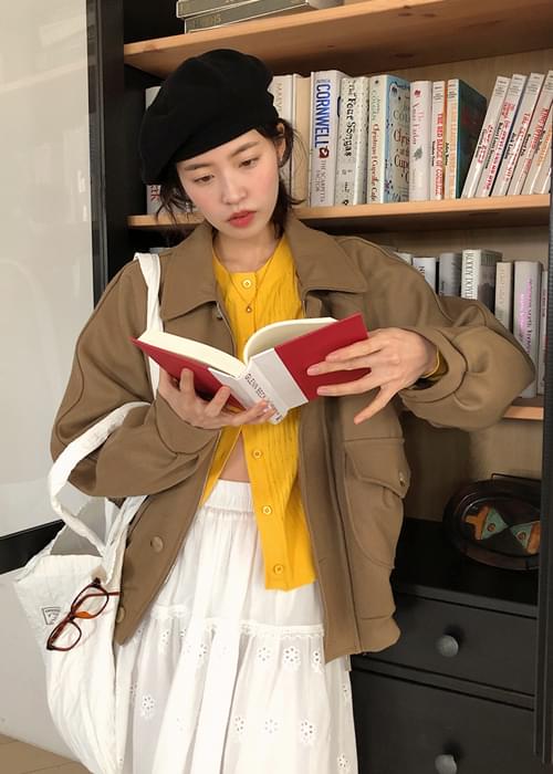 Burning wool blouson Jacket (2 colors)