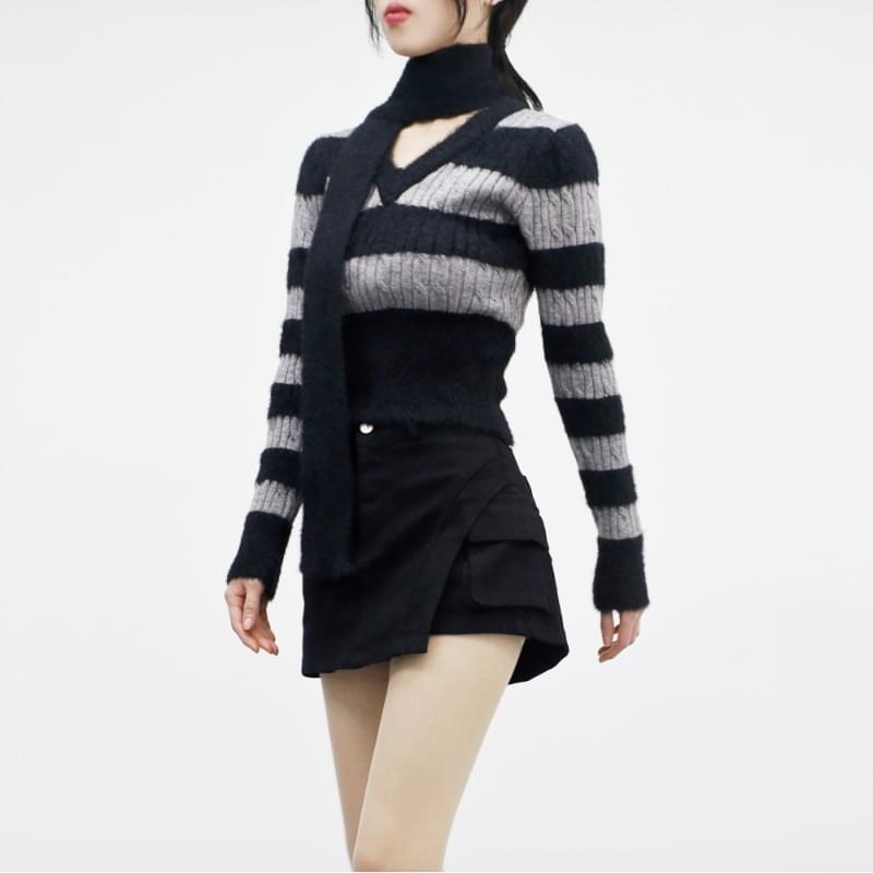 Mahi Striped Cable Knitwear 