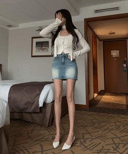 San Fran denim skirt pants