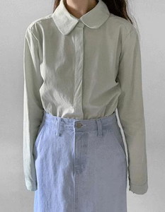 Round collar single piece shirt for Shirt