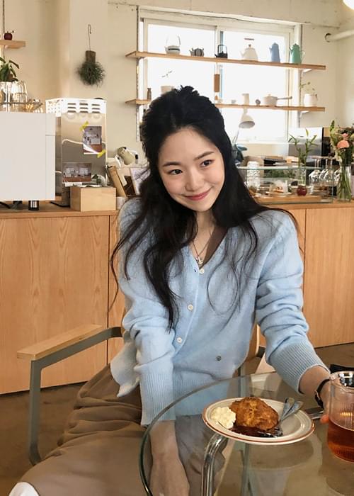 Silver point V-Neck cardigan