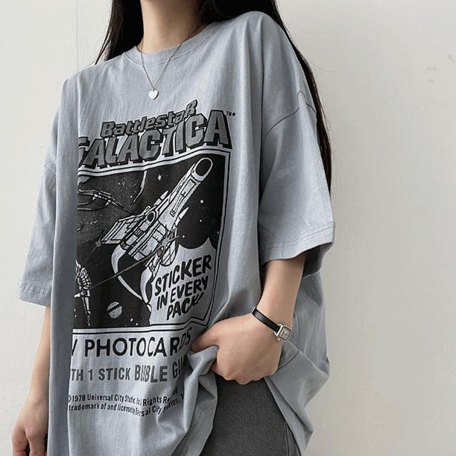 Spaceship Boxy short sleeve t-shirt unisex