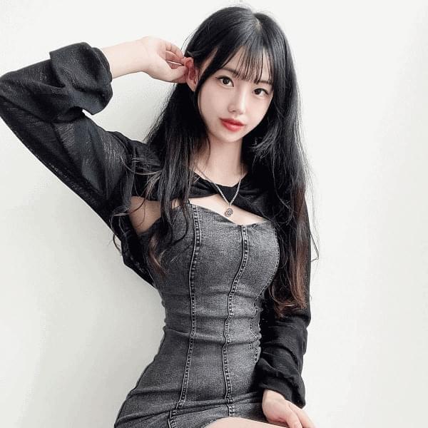 Sistar twisted bolero see-through long-sleeved blouse (Ships Today)