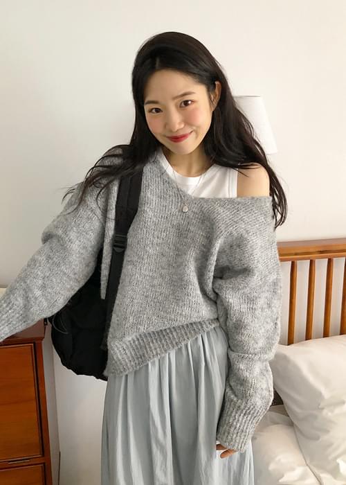 오즈 알파카브이넥니트 (5color)