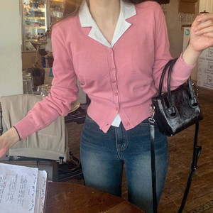Daily Jjonjjon Basic Plain Long Sleeve Knitwear Cardigan Ribbed V-Neck V-Neck Cardigan Fall Cardigan Fall Knit